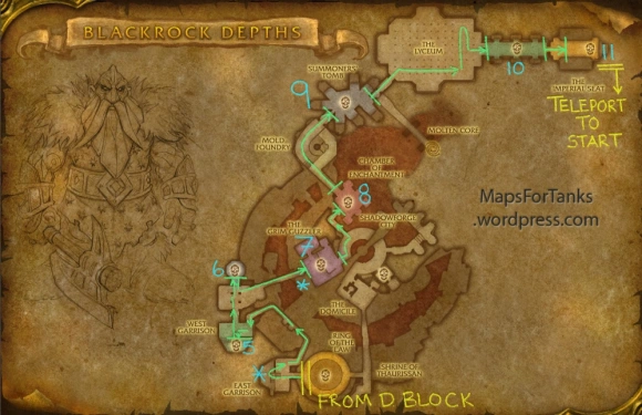 Maps For Tanks: Blackrock Depths, Shadowforge City (Part 1)