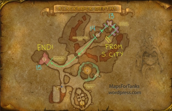 Maps For Tanks: Blackrock Depths, Shadowforge Citya (Part 2)